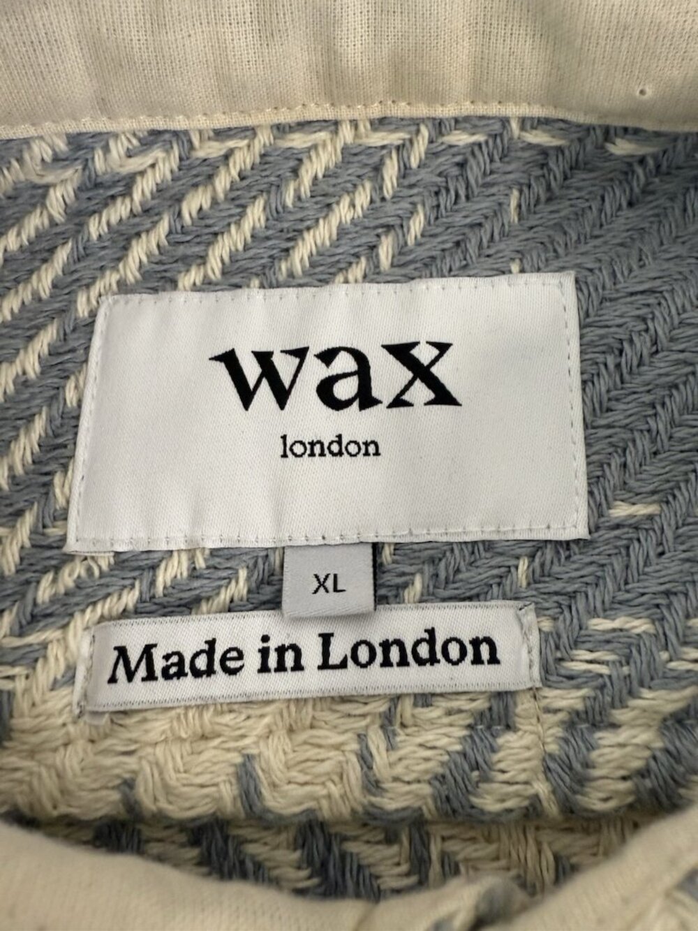 Wax London Mens Whiting Overshirt Heavyweight Woven Shacket Jacket Size XL Plaid - Picture 10 of 15
